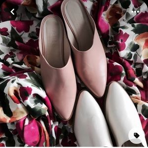 Able Leather Miriam Mules- White